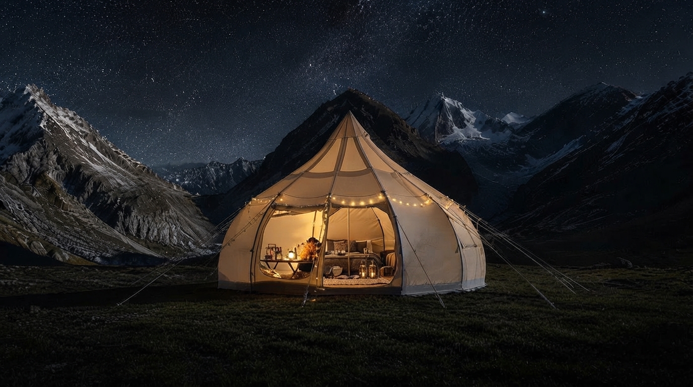 Editorial illustration for Dark-Sky Resorts Decoded: How to Choose Between Glamping Under the Stars and a Telescope-Equipped Villa